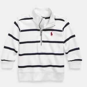 RALPH LAUREN Striped Cotton Interlock Pullover LIKE NEW 9 MONTHS